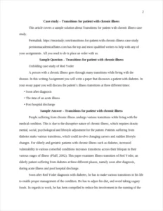 Transitions for patient with chronic illness – page 2