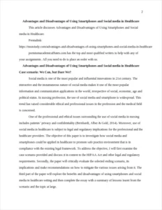 Advantages and Disadvantages of Using Smartphones and Social media in Healthcare – page 2