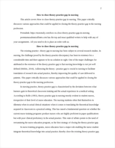 How to close theory-practice gap in nursing – page 2