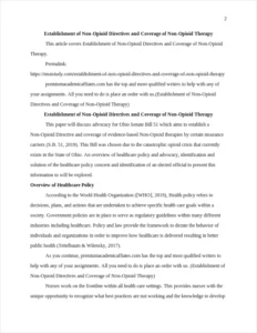 Establishment of Non-Opioid Directives and Coverage of Non-Opioid Therapy – page 2