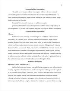 Caffeine Consumption – page 2