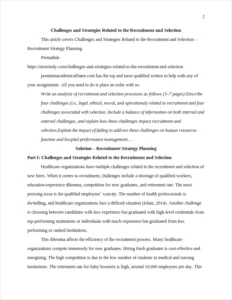 Challenges and Strategies Related to the Recruitment and Selection – page 2