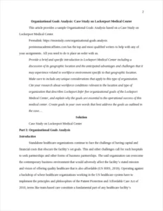 Organizational Goals Analysis – page 2