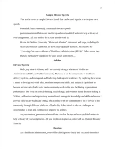 Sample Elevator Speech – page 2