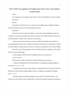 nr722-week2-the application of prevailing trends and how these trends influence curricular design – page 2