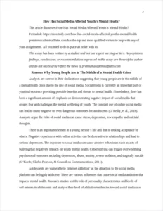 How Has Social Media Affected Youth's Mental Health – page 2