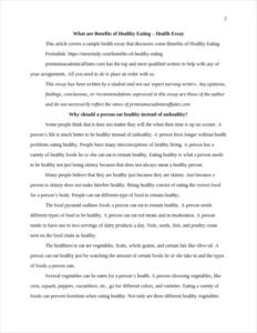 Benefits of Healthy Eating – page 2