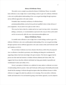 History Of Reflection Theory – page 2