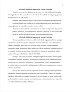 Why Code of Ethics is Important in Nursing Profession – page 2
