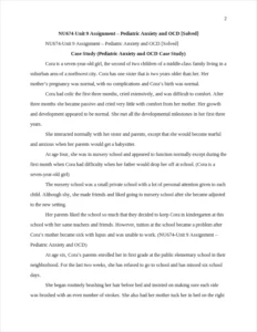 NU674-Unit 9 Assignment - Pediatric Anxiety and OCD – page 2