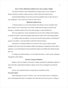 How to Write a Rhetorical Analysis Essay – page 2