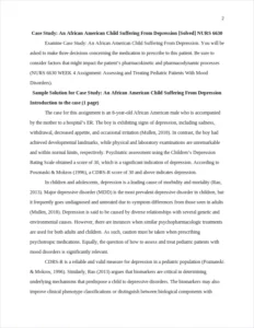 Case Study: An African American Child Suffering From Depression – page 2