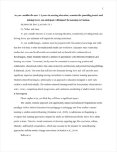 As you consider the next 2-5 years in nursing education – page 2