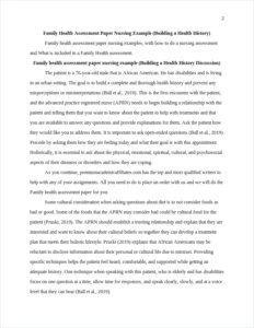Family health assessment paper – page 2