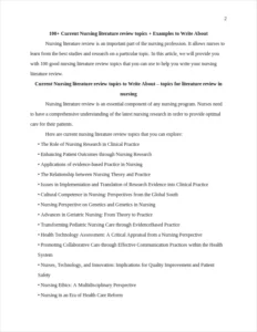 Nursing literature review topics – page 2