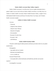 Shadow Health Assessment – page 2