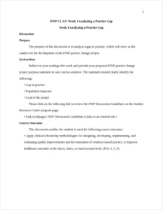 dnp-clay-week 1analyzing a practice gap – page 2