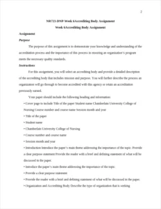 nr723-dnp-week 6accrediting body assignment – page 2