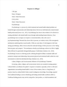 response to colleague – page 2