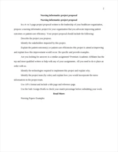 Nursing informatics project proposal – page 2