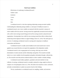 Final Exam Guidelines Essay Example – page 2