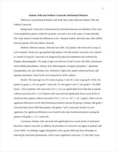 Patients With and Without Varicocele: Biochemical Markers – page 2
