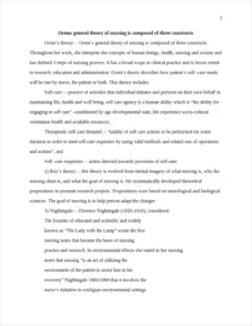 Orems general theory of nursing is composed of three constructs – page 2