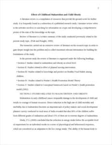 Effects of Childhood Malnutrition and Child Obesity – page 2
