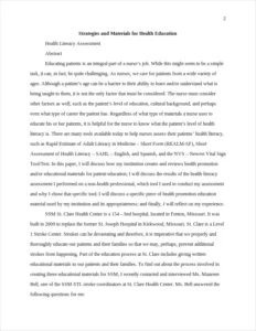 Strategies and Materials for Health Education – page 2