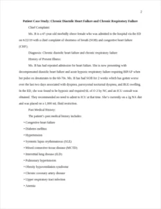 Patient Case Study: Chronic Diastolic Heart Failure and Chronic Respiratory Failure – page 2