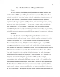 Tay-Sachs Disease: Causes- Pathology and Treatment – page 2