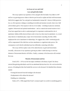 An Essay on Loss and Grief – page 2