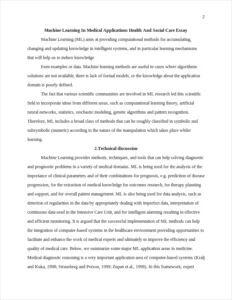 Machine Learning In Medical Applications Health And Social Care Essay – page 2