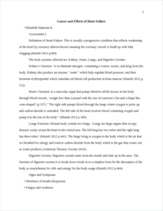 Causes and Effects of Heart Failure – page 2