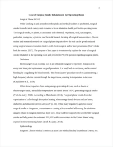 Issue of Surgical Smoke Inhalation in the Operating Room – page 2