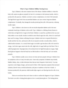 What Is Type 2 Diabetes Mellitus Nursing Essay – page 2