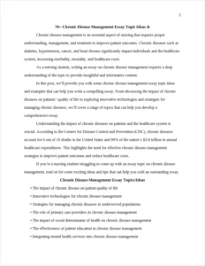 Chronic Disease Management Essay – page 2
