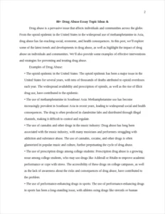 Drug Abuse Essay Topics – page 2