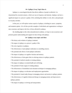 Epilepsy Essay Topics – page 2