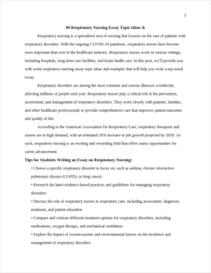 Respiratory Nursing Essay – page 2