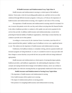 Health Insurance and Reimbursement Essay – page 2