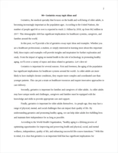 Geriatrics essay topic – page 2