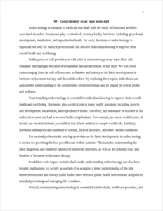 Endocrinology essay topic – page 2