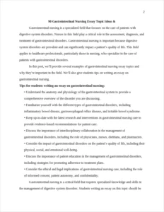 Gastrointestinal Nursing Essay – page 2