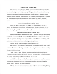 Katie Eriksson's Nursing Theory – page 2