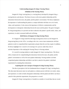 King's Nursing Theory – page 2