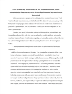 Assess the leadership – page 2