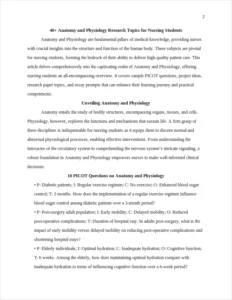 Anatomy and Physiology Research Topics – page 2