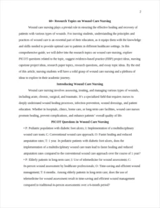 research topics on wound care – page 2