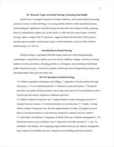 research topics on dental nursing – page 2
